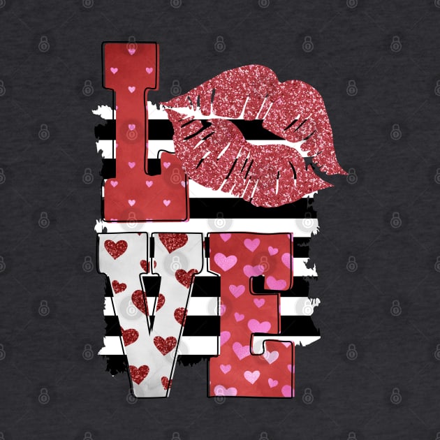 Valentines Love & Lips by MarinasingerDesigns